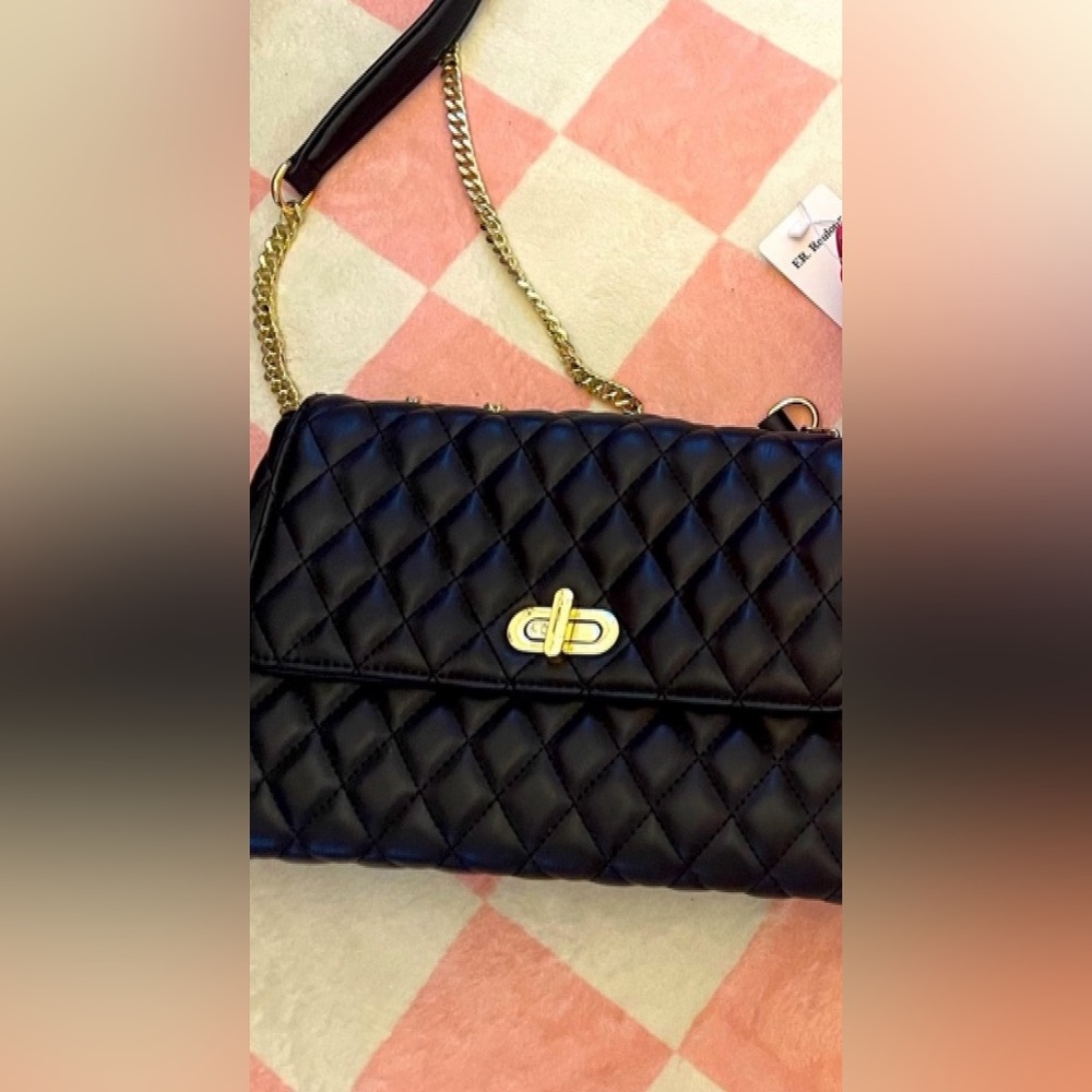 Brand new couture handbag. Gold chain and hardware. Beautiful!